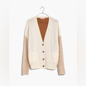Short Kent Ex-Boyfriend Cardigan Sweater in Colorblock
